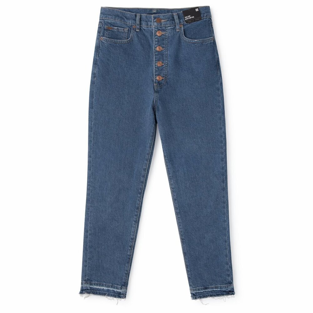 NWT EXPRESS Super High Rise Medium Wash Mom Jeans Size 8R